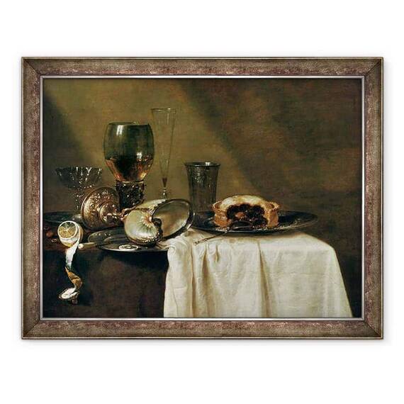 Tablou inramat - Willem Claesz Heda - Tarta cu coacaze negre - - Roveli