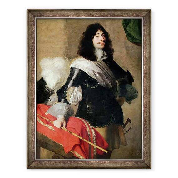 Tablou inramat - Jan van Rijn - Fiul cel mare al lui Pierre Corneille 1606-84 in varsta de 24 de ani - - Roveli