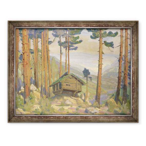 Tablou inramat - Nicholas Roerich - Proiectare scena pentru Peer Gynt - - Roveli