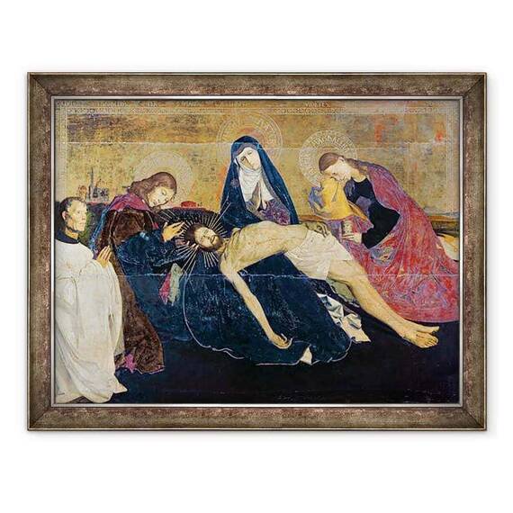 Tablou inramat - Enguerrand Quarton - Avignon Pieta - - Roveli
