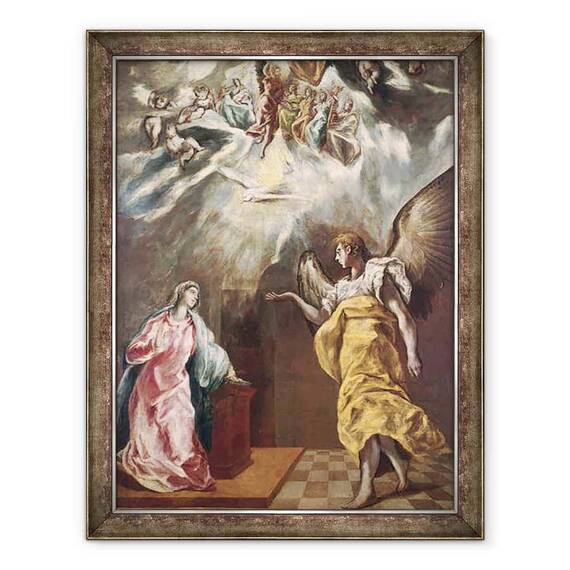 Tablou inramat - El Greco - Buna Vestire II - - Roveli