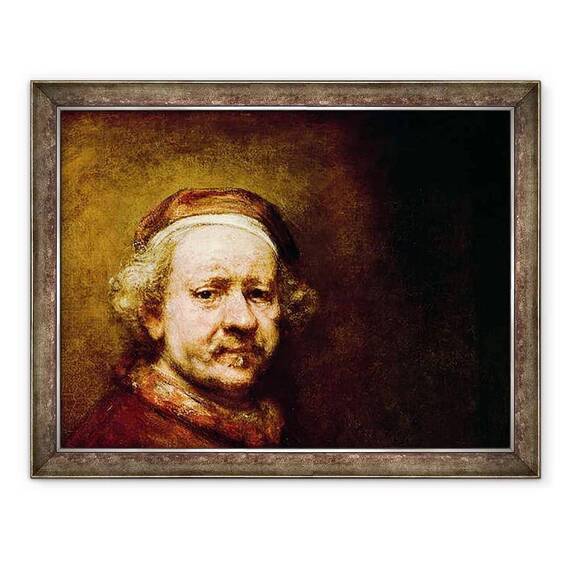 Tablou inramat - Rembrandt Harmensz van Rijn - Autoportret in varsta de 63 de ani - - Roveli