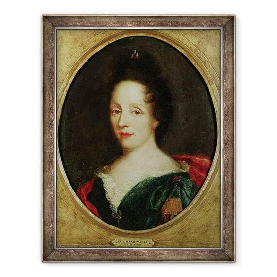 Tablou inramat - Scoala franceza - Portret De Madame Champmesle 1642-98 - - Roveli