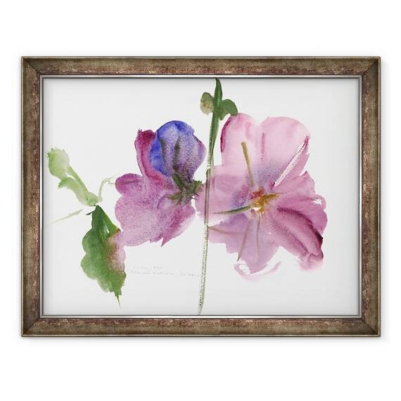 Tablou inramat - Claudia Hutchins-Puechavy - Hollyhocks I - - Roveli
