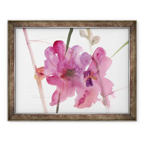 Tablou inramat - Claudia Hutchins-Puechavy - Hollyhocks II - - Roveli