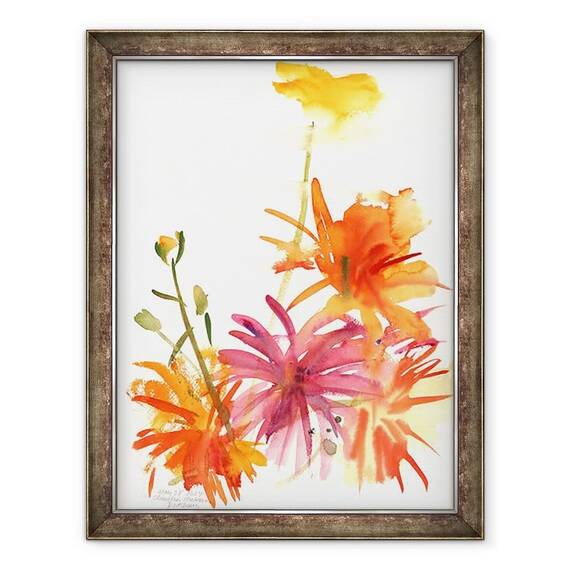 Tablou inramat - Claudia Hutchins-Puechavy - Galbenele si alte flori I - - Roveli