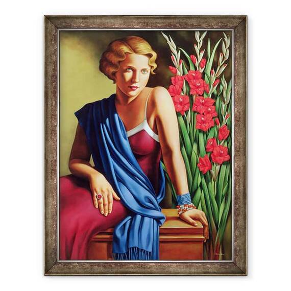 Tablou inramat - Catherine Abel - Fata cu inelul de scarabeu - - Roveli
