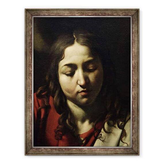 Tablou inramat - Michelangelo Merisi da Caravaggio - Cina de la Emmaus, detaliu VIII - - Roveli