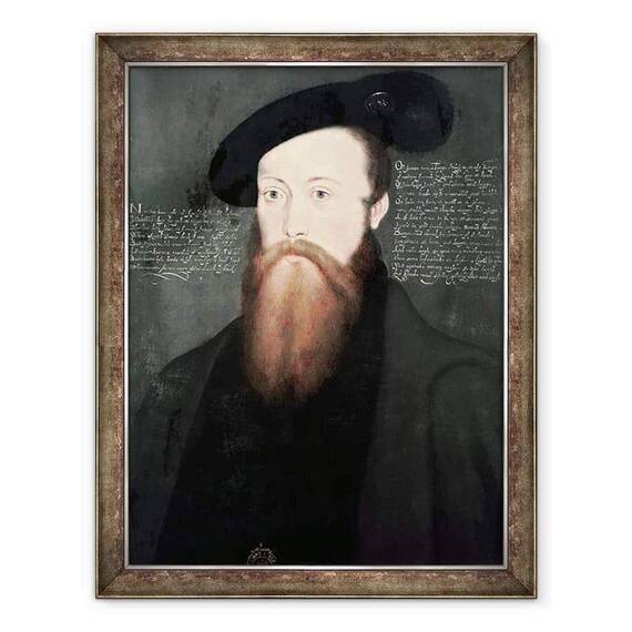 Tablou inramat - scoala engleza - Portretul lui Thomas Seymour 1508-1549 Baron Seymour - - Roveli