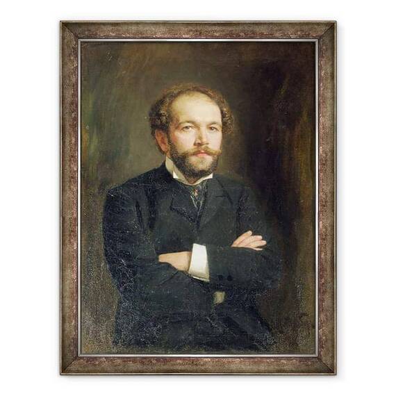 Tablou inramat - Viktor Karlovich Stemberg - Portretul lui Nikolai Karlovich Medtner 1879-1951 1906 - - Roveli