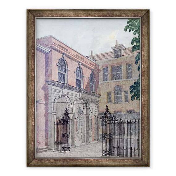 Tablou inramat - Wilson - Curtea Interioara a Salii Old Salters - - Roveli