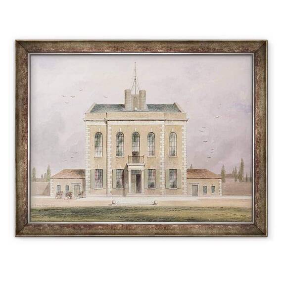 Tablou inramat - Thomas Hosmer Shepherd - Armoury apartinand Companiei Regale de Artilerie - - Roveli