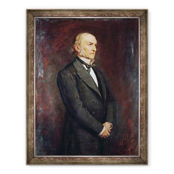Tablou inramat - John Everett Millais - Portretul lui William Ewart Galdstone 1809-1898 1879 - - Roveli