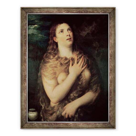 Tablou inramat - Titian - Mary Magdalene - - Roveli