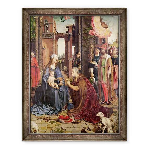 Tablou inramat - Jan Gossaert - Adorarea Regilor ulei pe lemn - - Roveli