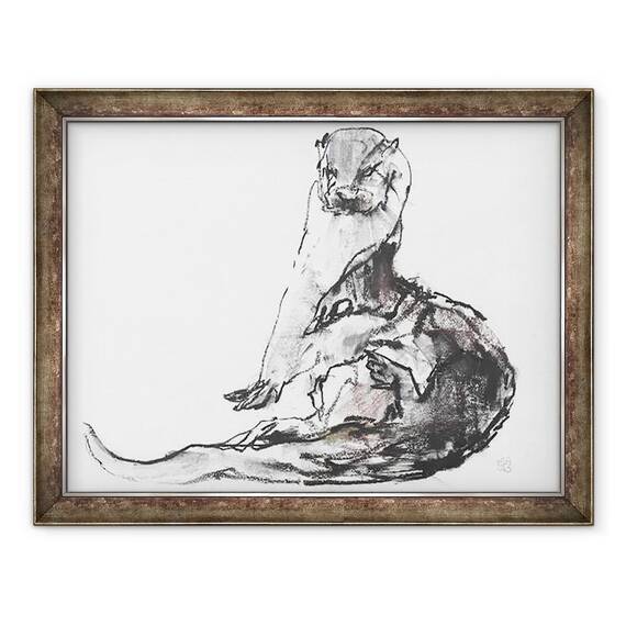 Tablou inramat - Mark Adlington - Lutra Lutra - - Roveli