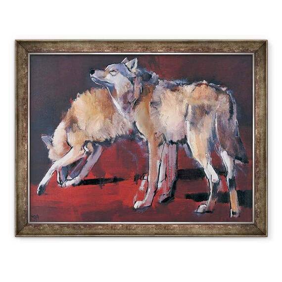 Tablou inramat - Mark Adlington - Loups - - Roveli