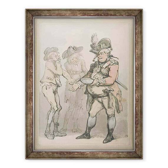 Tablou inramat - Thomas Rowlandson - Sergentul de recrutare - - Roveli
