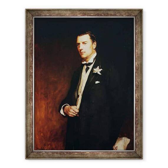Tablou inramat - Frank Holl - Portretul Lui Joseph Chamberlain - - Roveli