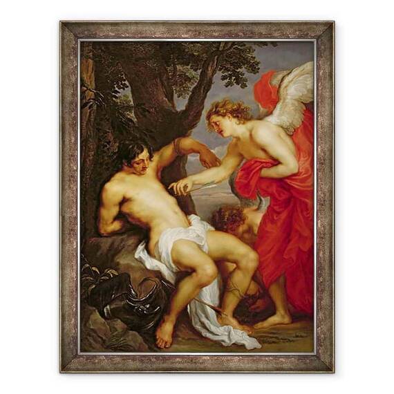 Tablou inramat - Anthony van Dyck - Sfantul Sebastian si ingerul - - Roveli