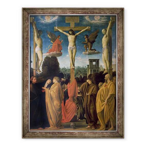 Tablou inramat - Bartolomeo Suardi Bramantino - The Crucifixion - - Roveli