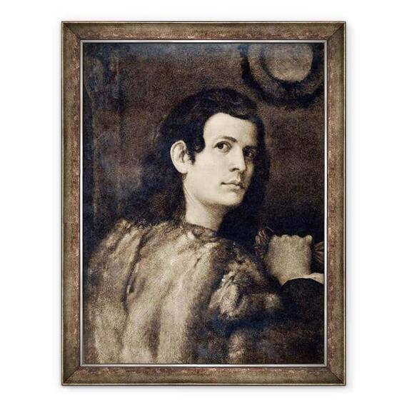 Tablou inramat - Jacopo Palma - Autoportret ulei pe panza - - Roveli