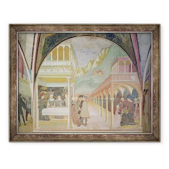 Tablou inramat - Tommaso Masolino da Panicale - Banchetul lui Irod I - - Roveli