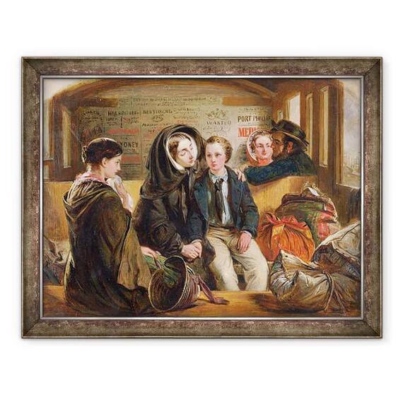 Tablou inramat - Abraham Soloman - Clasa a doua - despartirea Astfel, o parte suntem bogati in durere, despartire saraci. - - Roveli