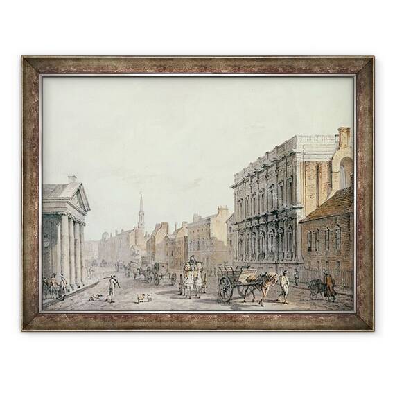 Tablou inramat - James Miller - Vedere la Whitehall, privind spre Charing Cross - - Roveli