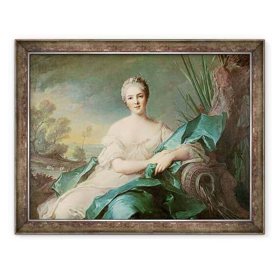 Tablou inramat - Jean-Marc Nattier - Victoire de France ca element al apei - - Roveli