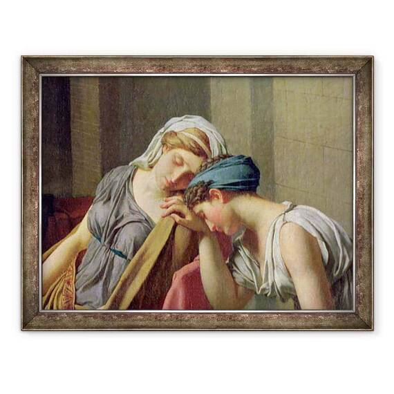Tablou inramat - Jacques Louis David - Juramantul lui Horatii II - - Roveli