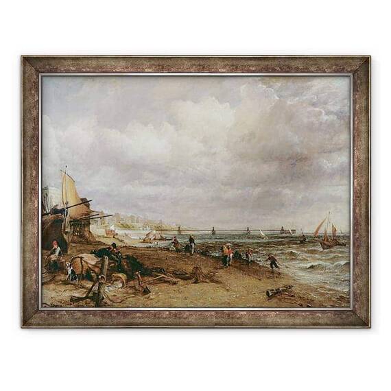 Tablou inramat - John Constable - Parada Marina si Pier Lant Vechi - - Roveli
