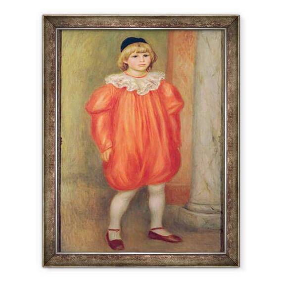 Tablou inramat - Pierre Auguste Renoir - Claude Renoir intr-un costum de clovn - - Roveli