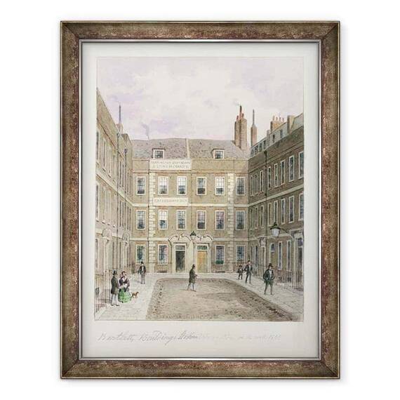 Tablou inramat - Thomas Hosmer Shepherd - Cladirile lui Bartlett, Holborn - - Roveli