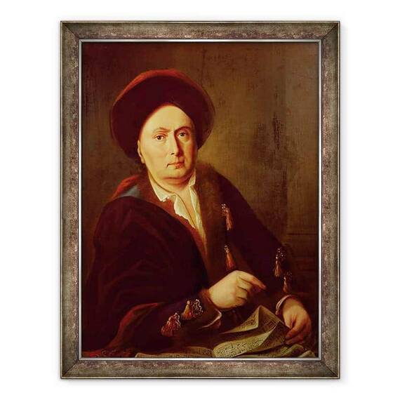 Tablou inramat - Leopold Radoux - Portretul Bunicului lui Beethoven - - Roveli