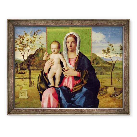 Tablou inramat - Giovanni Bellini - Madona cu Pruncul I - - Roveli