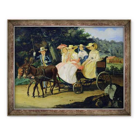 Tablou inramat - Aleksandr Pavlovich Bryullov - A Run - - Roveli