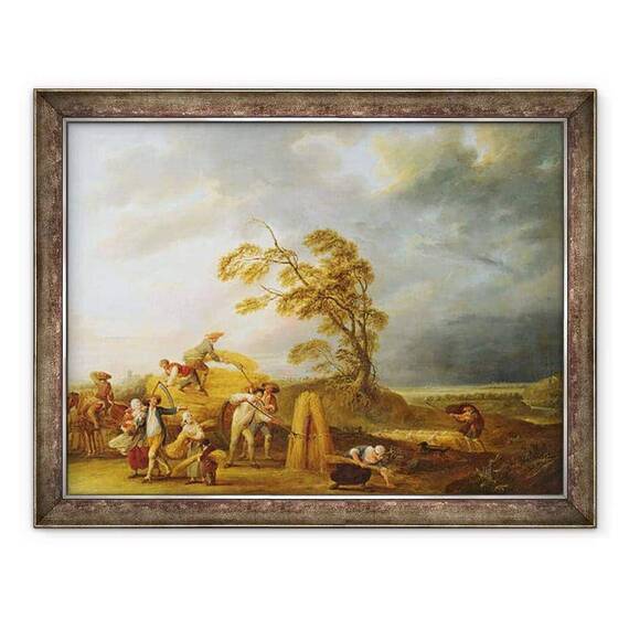 Tablou inramat - Louis Joseph Watteau - Cele patru ore ale zilei, Vecernie - - Roveli
