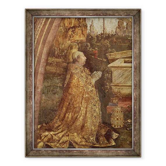 Tablou inramat - Bernardino di Betto Pinturicchio - Papa Alexandru VI - - Roveli