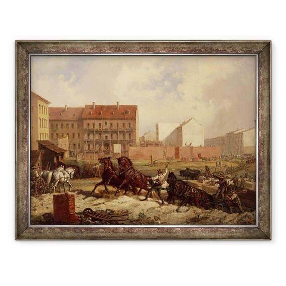Tablou inramat - Friedrich Kaiser - Perioada promoterismului, Constructia Grenadierstrasse, Berlin - - Roveli