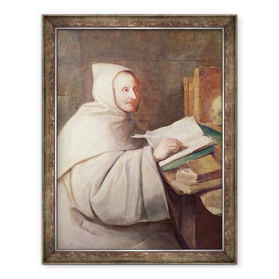 Tablou inramat - Hyacinthe Francois Rigaud - Abbot Armand-Jean le Bouthillier de Rance 1626-1700 - - Roveli