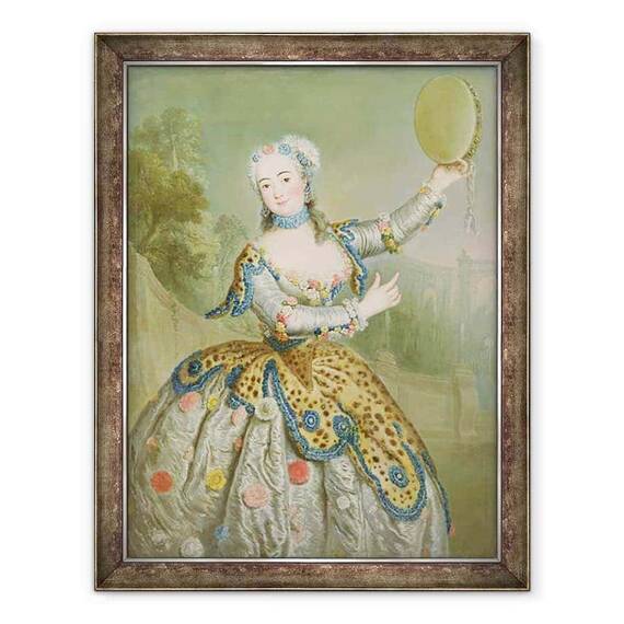 Tablou inramat - Antoine Pesne - Barbara Campanini - - Roveli