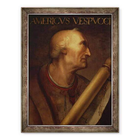 Tablou inramat - Scoala Italiana - Amerigo Vespucci - - Roveli