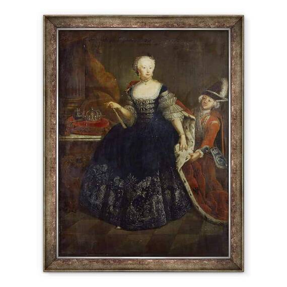 Tablou inramat - Antoine Pesne - Elisabeth Christine von Braunschweig ca regina - - Roveli