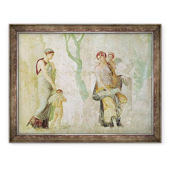 Tablou inramat - Roman Imperial Period - Eros fiind pedepsit in prezenta Afroditei - - Roveli