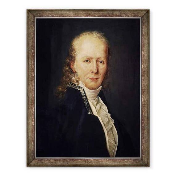 Tablou inramat - Scoala franceza - Portret De Benjamin Constant - - Roveli