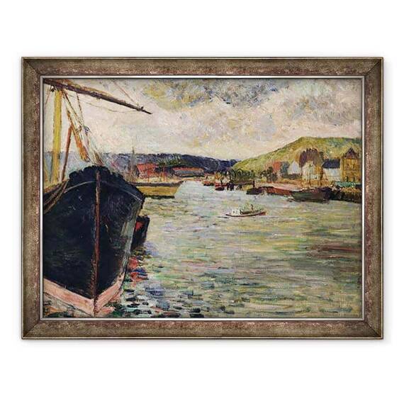Tablou inramat - Paul Gauguin - Port la Rouen - - Roveli