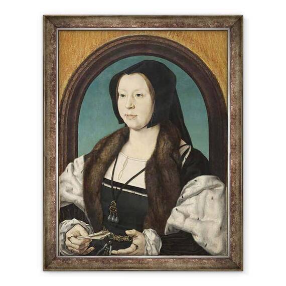 Tablou inramat - Jan Gossaert - Portret De Anna de Berghes - - Roveli