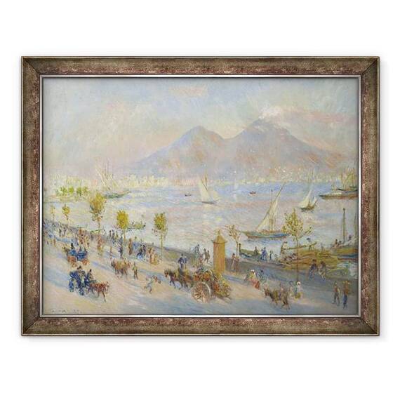 Tablou inramat - Pierre Auguste Renoir - Golful Napoli, Seara - - Roveli