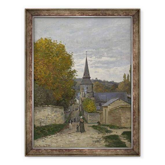 Tablou inramat - Claude Monet - Strada din Sainte-Adresse - - Roveli
